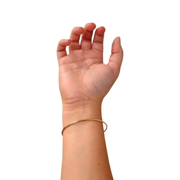 Sparkling Crystal Open Top Cuff Bangle - Picture 2 of 15